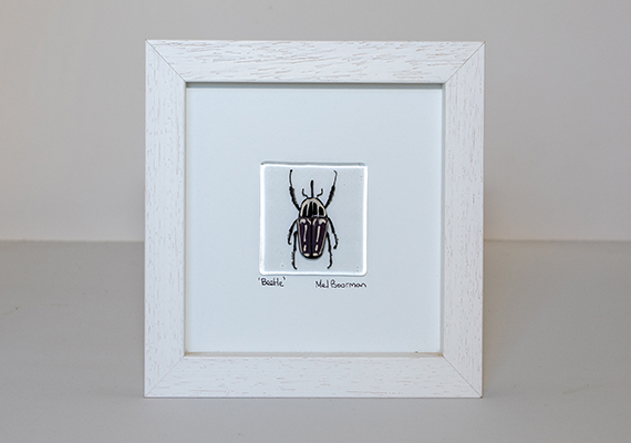 Melanie Boorman - Goliath Beetle Original Glass Art